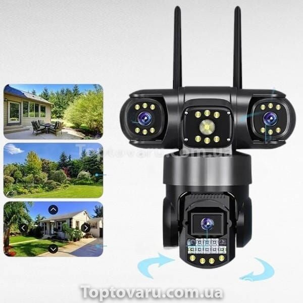 Камера видеонаблюдения уличная поворотная IP PTZ 200Вт SC28 WiFi Черная 25285 фото