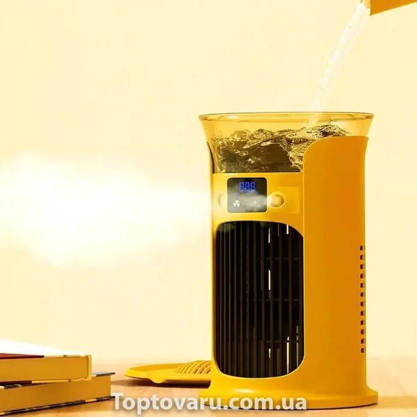 Вентилятор-охолоджувач із резервуаром для води Spray air cooler LY-940 Жовтий 37670 фото