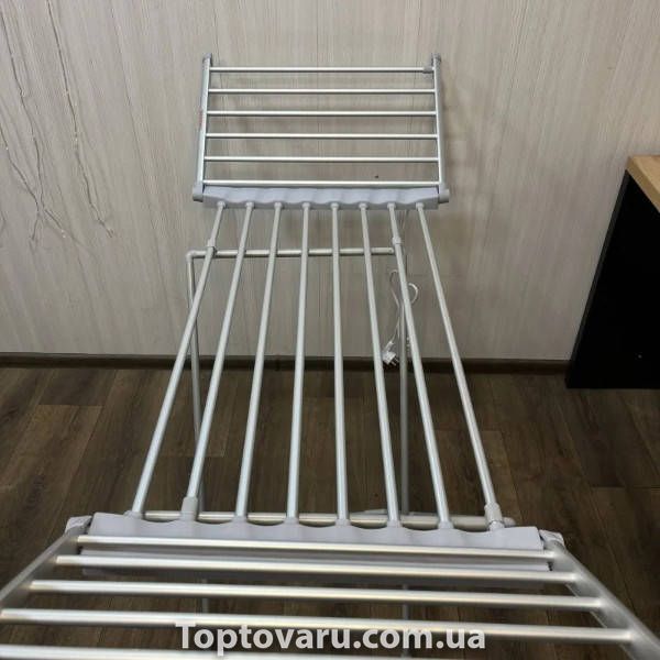 Сушарка електрична розкладна для білизни 230Вт 146*55*74см 50-55 &deg;C Біла 35024 фото