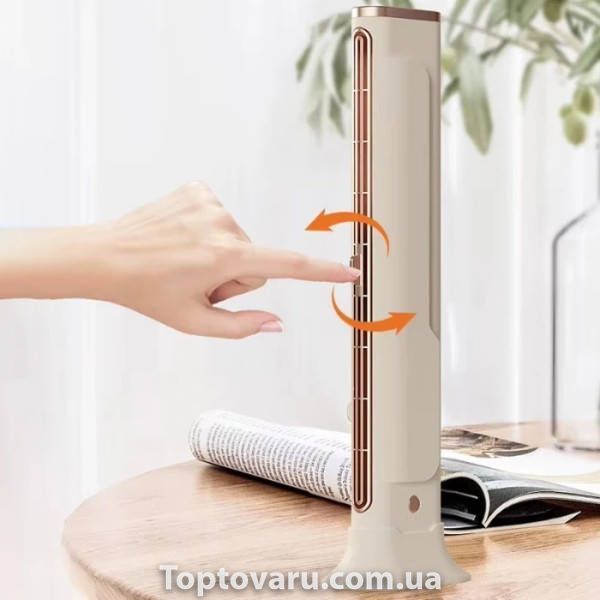 Вентилятор настольный F3 Tower Fan 1200 mAh Бежевый 38196 фото