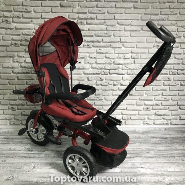 Дитячий триколісний велосипед Best Trike 5099 (ЧЕРВОНИЙ), батьківська ручка і поворотне сидіння 1863 фото