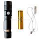 Ліхтар ручний T6 518 FlashLight Чорний 32929 фото 5