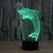 Настольный светильник New Idea 3D Desk Lamp Дельфин 1534 фото 2