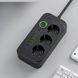 Мережевий фільтр подовжувач 2м 3*220V, 4USB + Type-C Power-Socket F09U Чорний 35162 фото 4