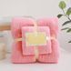 Набір рушників 2шт 145*80см та 75*35см Towel blanket 521-2415 Рожевий 23184 фото 2