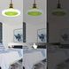 Стельовий вентилятор з LED-підсвічуванням і пультом управління AT-2522D Зелений з білим 37529 фото 4