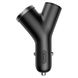 ОЗУ Baseus Y type dual USB+cigarette lighter extended car charger 3.1 A Black CCALL-YX01-00001 фото 1