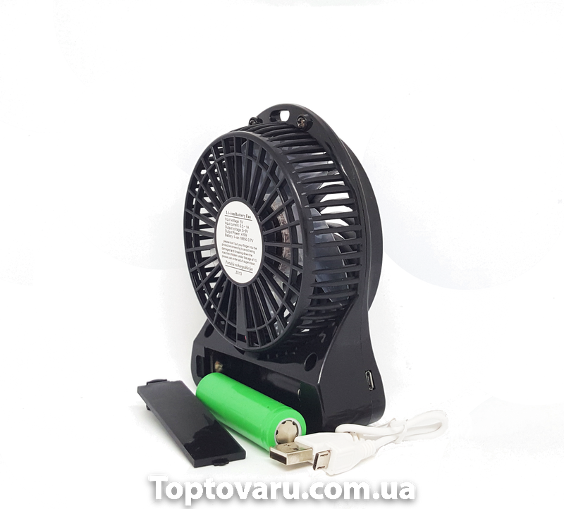 Мини-вентилятор Portable Fan Mini Черный 715 фото