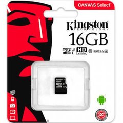 Карта пам'яті microSD Kingston 16 Гб без адаптера 6524 фото