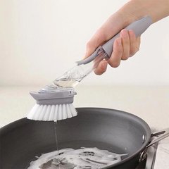 Щітка для посуду з дозатором Wok Cleaning Brush 5577 фото