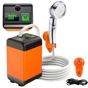 Душ портативний акумуляторний 9000mAh Lixada Помаранчевий 26383 фото