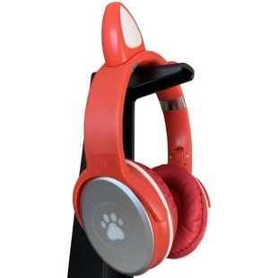 Беспроводные Bluetooth наушники с кошачьими ушками LED SP-25 Красные 17964 фото