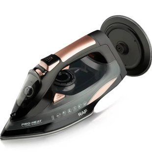 Утюг беспроводной со станцией RAF ELECTRIC STEAM IRON R.1388 Черный 33632 фото