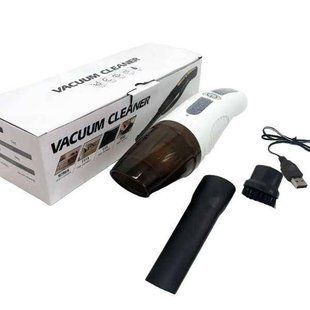Пылесос автомобильный беспроводной Vacuum Cleaner 1200mah Белый 14382 фото
