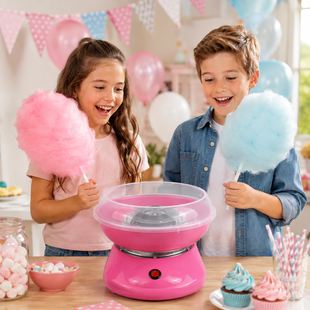 Апарат для приготування солодкої вати Cotton Candy Maker + набір паличок в подарунок 675 фото