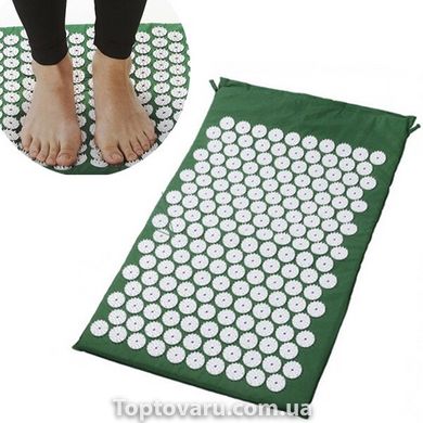 Ортопедичний масажний килимок Acupressure Mat Зелений 3387 фото