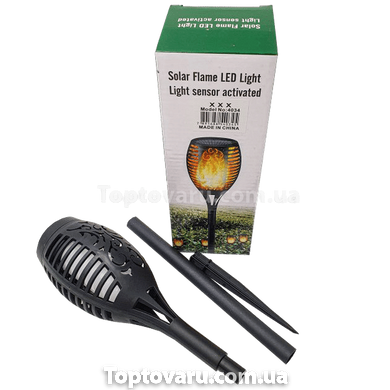 Садовый светильник Факел на солнечной батарее с эффектом пламени 58 см 11248 фото