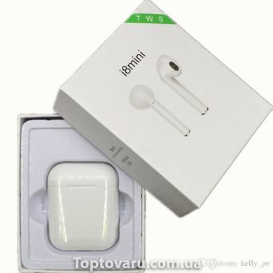 Бездротові навушники TWS HBQ i8 mini white 546 фото