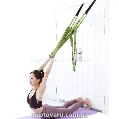 Гамак для йоги Air Yoga rope Зелений 8887 фото