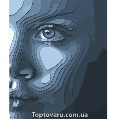 Картина за номерами Strateg ПРЕМІУМ Акварельне обличчя розміром 40х50 см (DY319) DY319-00002 фото