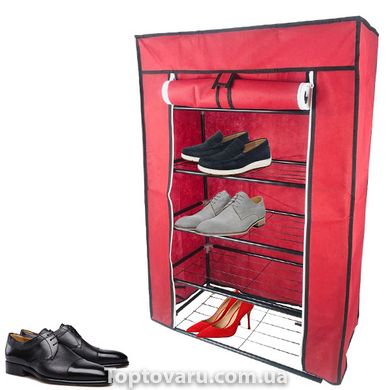 Складной тканевый шкаф для обуви FH-5556 Красный 3999 фото