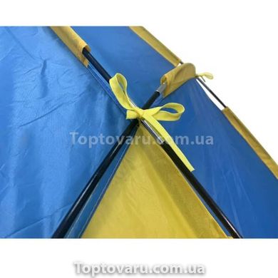 Палатка пляжная тент Желто- синяя 17637 фото