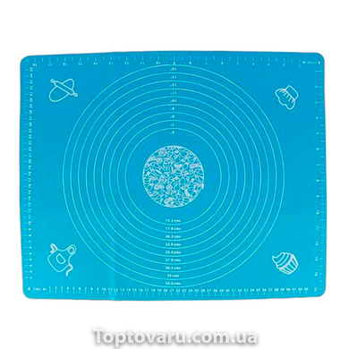 Силіконовий килимок для випічки Benson BN-024 (49*40см) Блакитний 12688 фото