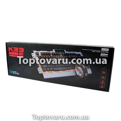 Клавиатура GAMING KEYBOARD+Mouse K33 LED 5905 фото