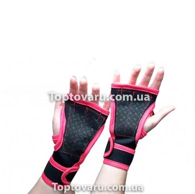 Перчатки для зала тренировочные с поддержкой запястья Sports Cross Training Gloves Розовые 8431 фото
