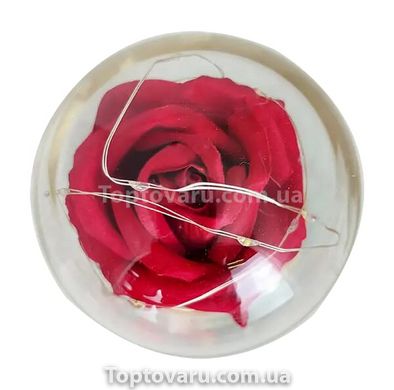 Троянда в колбі з LED підсвічуванням з фігурками 9177 фото