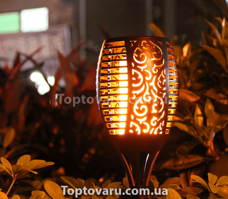 Садовый светильник Факел на солнечной батарее с эффектом пламени 58 см 11248 фото