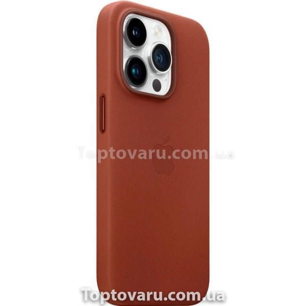 Чохол для смартфона Leather AAA Full Magsafe IC для iPhone 14 Pro Max Saddle Brown 18825 фото
