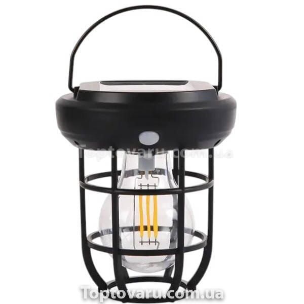 Ліхтар вуличний підвісний на сонячній панелі CL-T88 Outdoor Induction Solar Light Чорний 28199 фото
