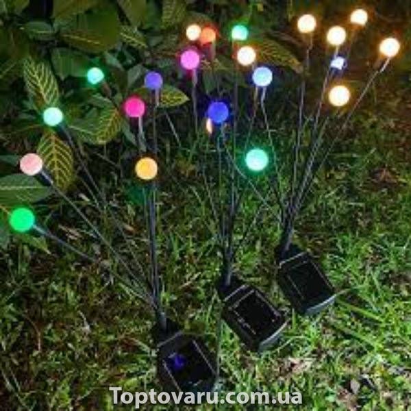 Комплект садових світильників декоративних Світлячки 2 шт по 6LED RGB 70см 30732 фото