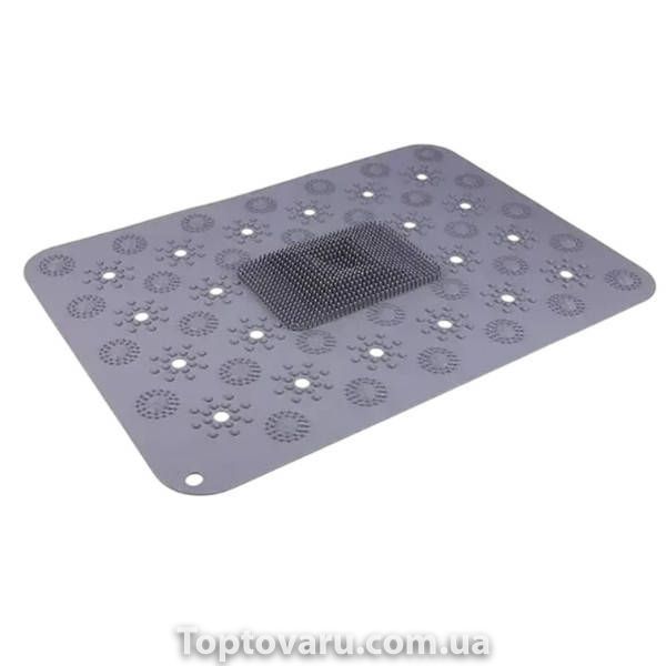 Килимок масажний у ванну Massage Bath Mat Сірий 37671 фото
