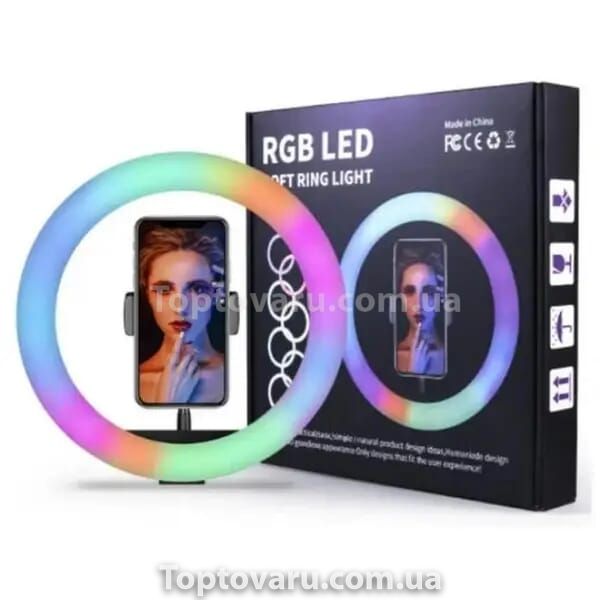 Кольцевая лампа в форме LED RGB JM33 33 см Круглая 10993 фото