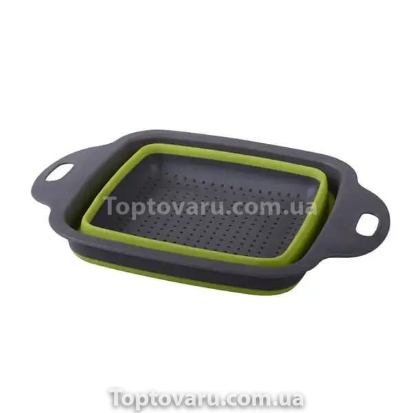 Друшляк силіконовий складаний великий + маленький Collapsible filter baskets JM-612 10650 фото