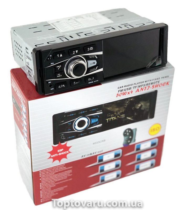 Автомагнітола 4033 1DIN з екраном 4 "Bluetooth 18 AUX станцій 2061 фото
