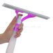 Щетка для мытья окон с пульверизатором (водозгон, стяжка) Economix Cleaning Розовая 17886 фото 5