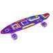 Пенні борд з колесами, що світяться PU Penny Board Picasso Фіолетовий з абстракцією 27419 фото 2
