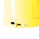 Настольная лампа с подставкой для телефона с USB зарядкой и АКБ Желтая 9352 фото 2