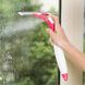 Щетка для мытья окон с пульверизатором (водозгон, стяжка) Economix Cleaning Розовая 17886 фото 2