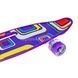 Пенні борд з колесами, що світяться PU Penny Board Picasso Фіолетовий з абстракцією 27419 фото 4