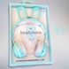 Навушники бездротові дитячі з вушками кролика LED підсвічування KE-01 Бірюзові 13356 фото 6