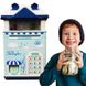 Дитячий сейф-скарбничка "Чарівний Будиночок" з відбитком пальця Блакитний + Подарунок 3378 фото 1