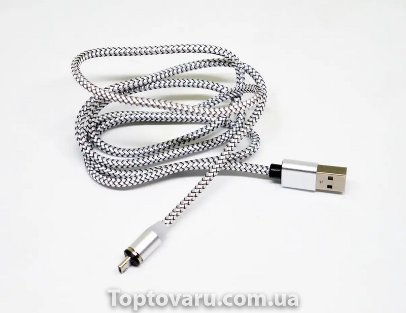 Магнітний кабель 3 в 1 USB - microUSB / Lightning / Type-C 6300 фото